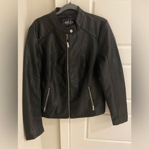 Gently used Faux Leather Jacket - Size L